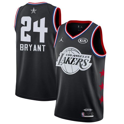Lakers #24 Kobe Bryant Black Jordan Swingman 2019 All-Star Game Jersey - Zenithce