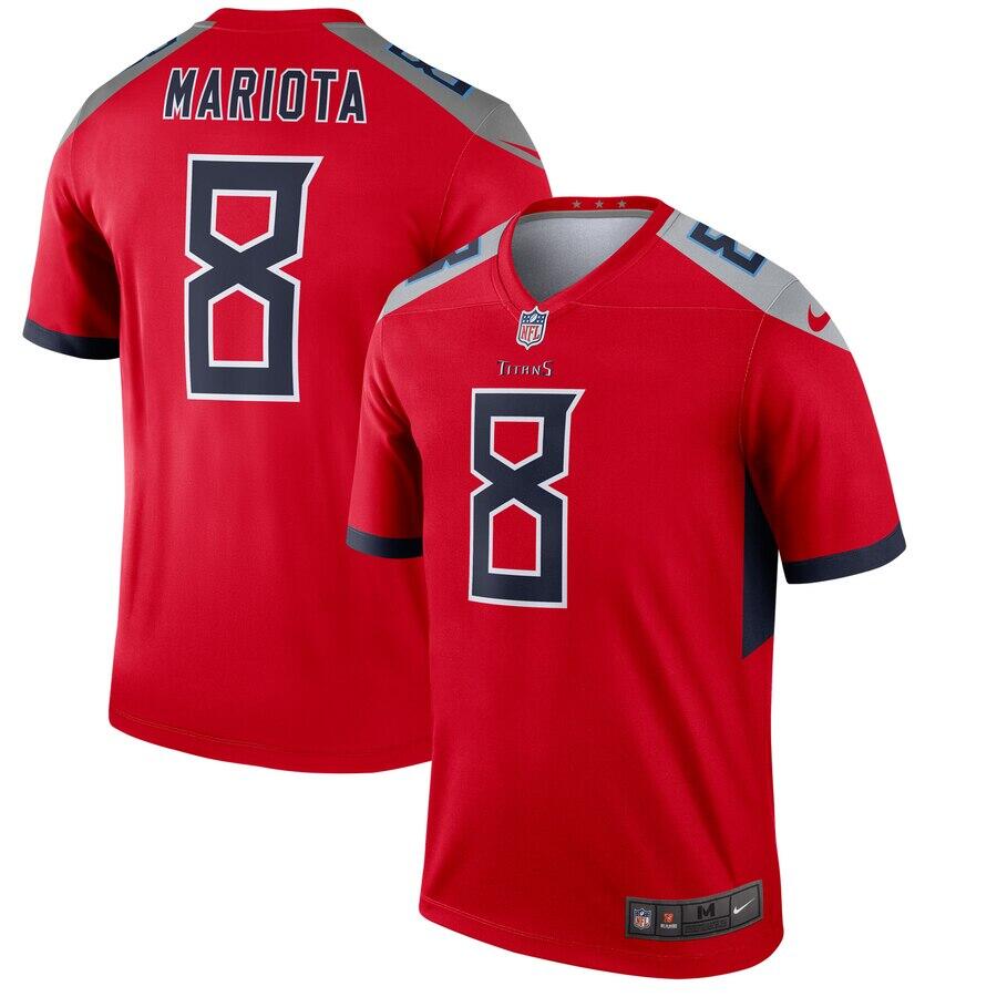 Tennessee Titans #8 Marcus Mariota Silver Inverted Legend LJersey - Zenithce