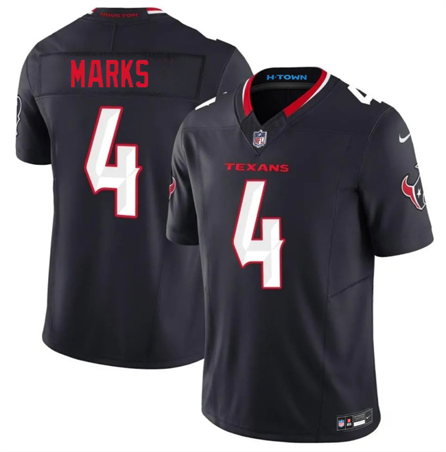 Houston Texans #4 Woody Marks Navy 2nd Alternate 2026 F.U.S.E. Vapor Limited Stitched Jersey - Zenithce