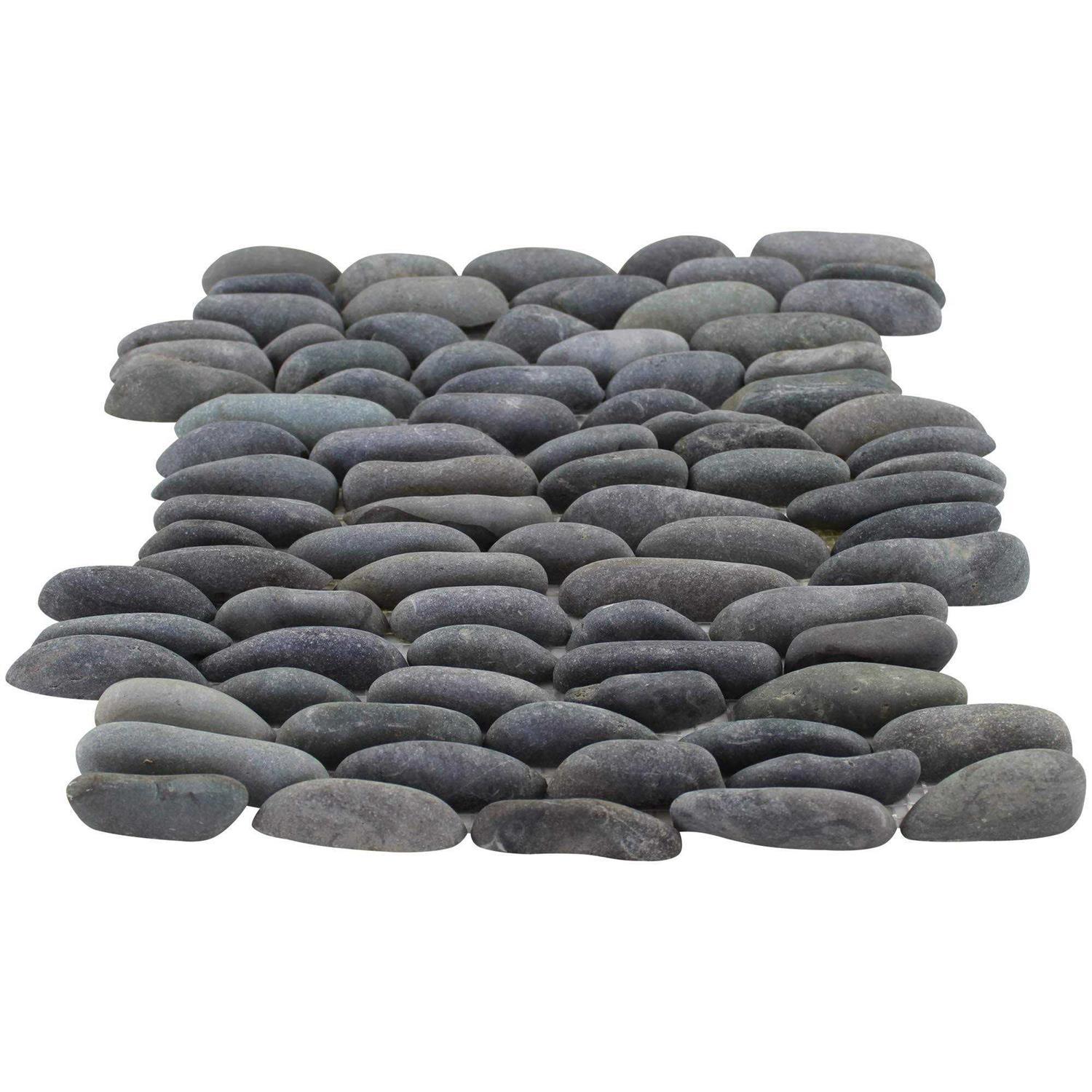 Rain Forest 12 in. x 12 Pebble Stone Floor and Wall Tile - Zenithce