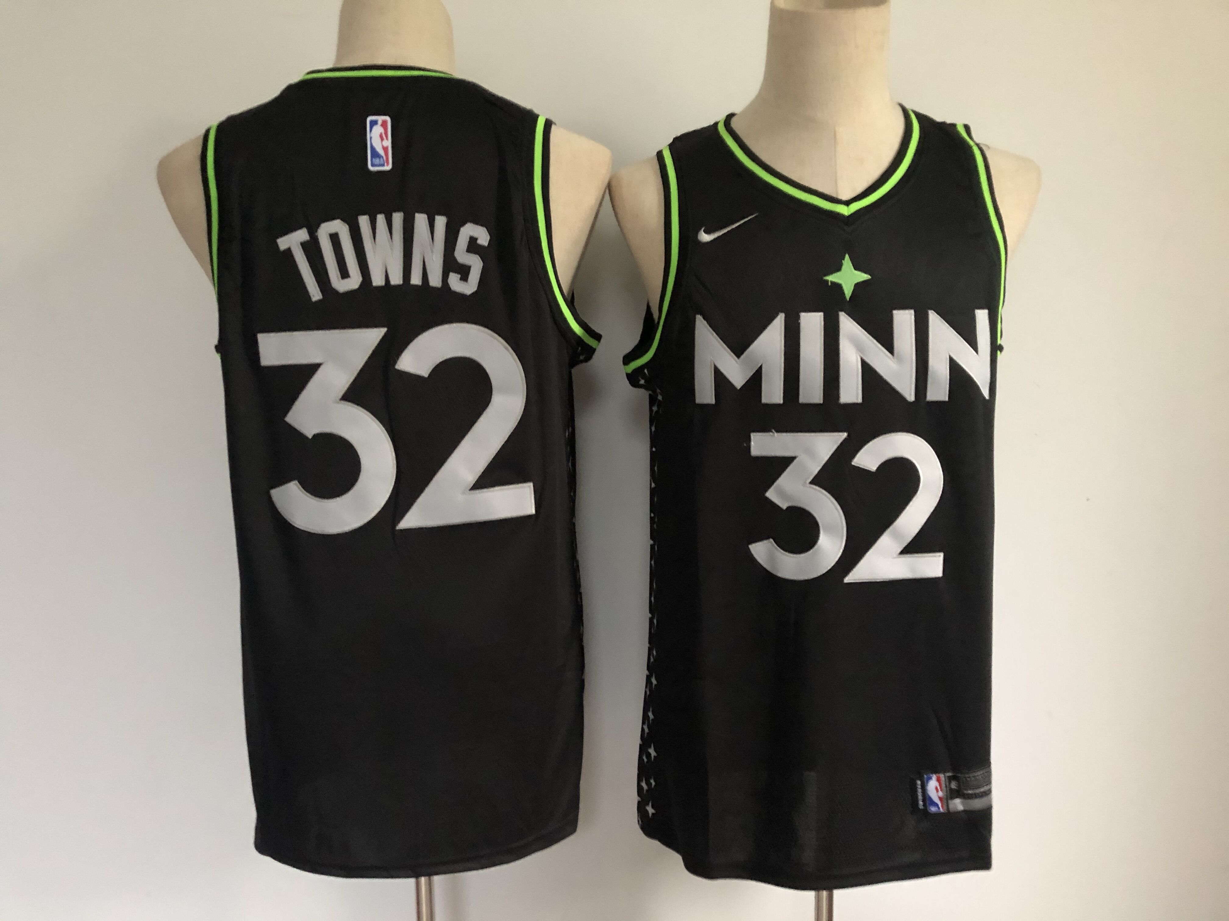 Minnesota Timberwolves #32 Karl-Anthony Towns Black 2021 City Edition Swingman Stitched Jersey - Zenithce