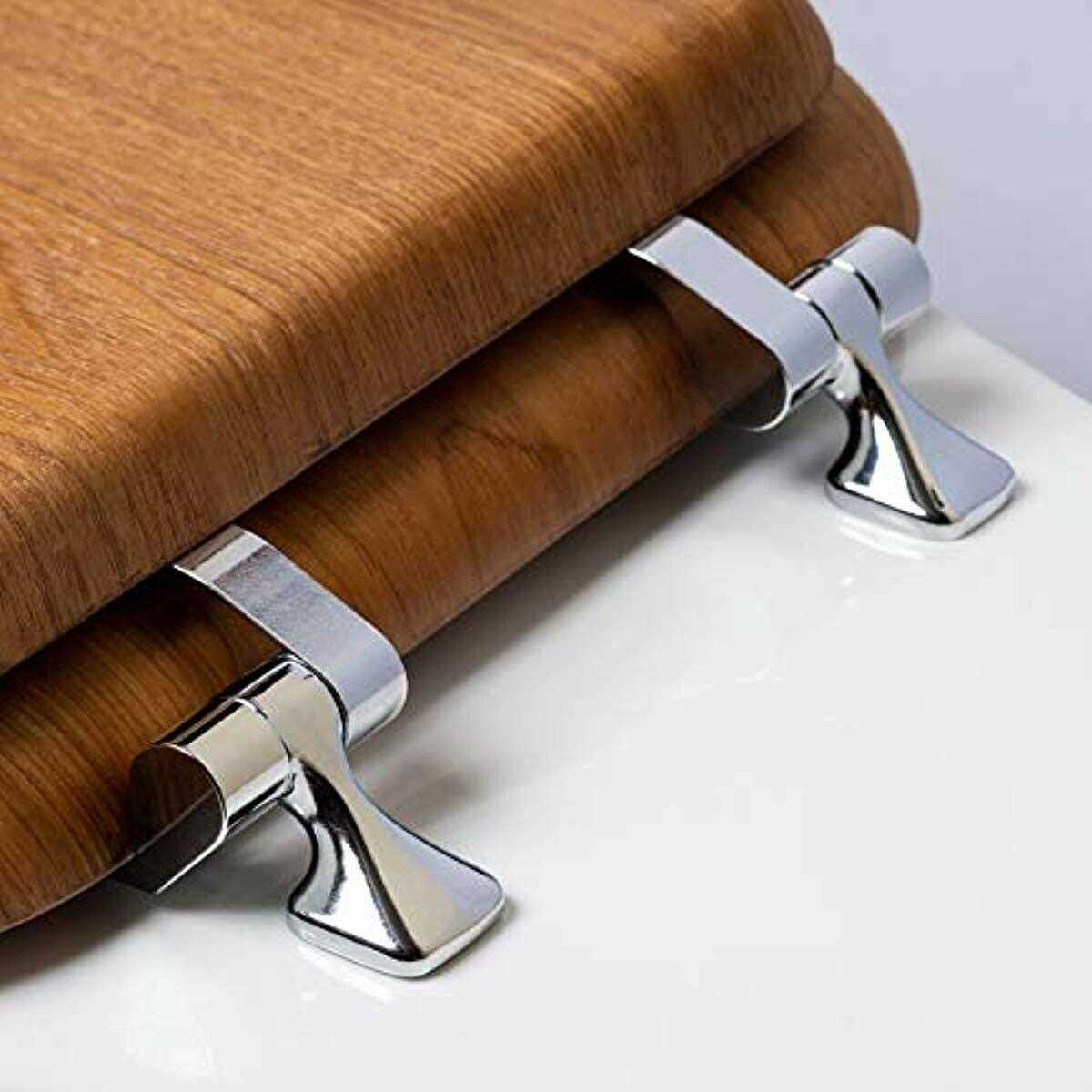 Mayfair Elongated Natural Oak Toilet Seat - Zenithce