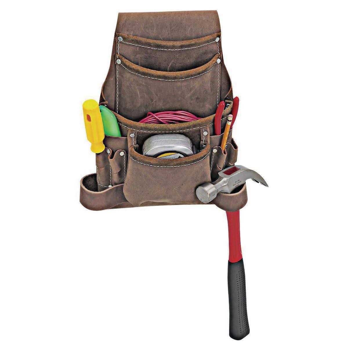 Voyager 10 Pocket Carpenters Leather Tool Belt - Zenithce