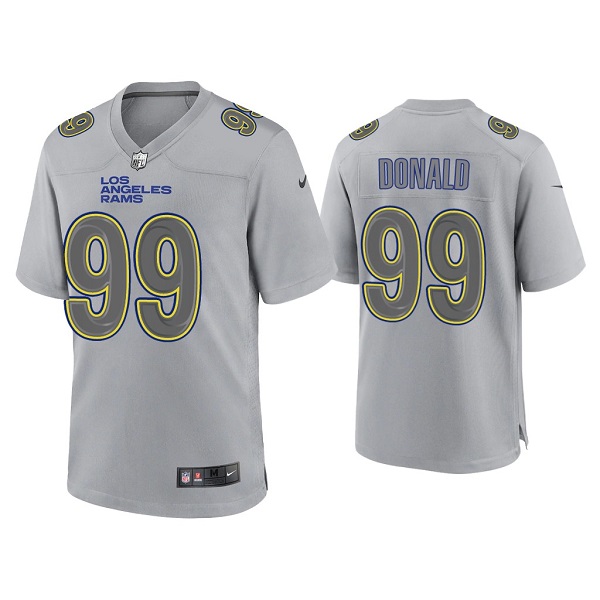 Los Angeles Rams #99 Aaron Donald Gray Atmosphere Fashion Stitched Game Jersey - Zenithce