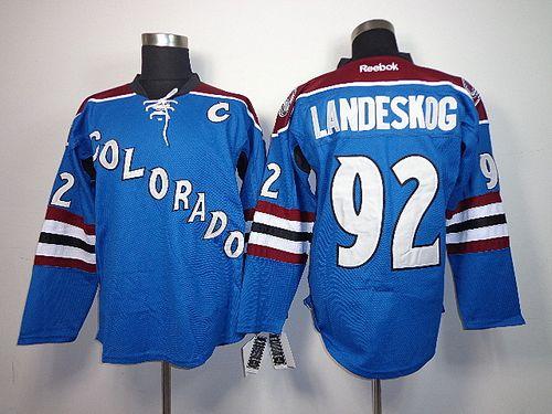 Avalanche #92 Gabriel Landeskog Blue Third Stitched Jersey - Zenithce