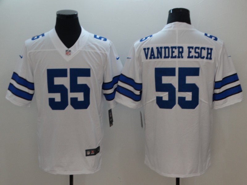 Dallas Cowboys #55 Vander Esch White 2018 Draft Vapor Untouchable Limited Stitched Jersey - Zenithce
