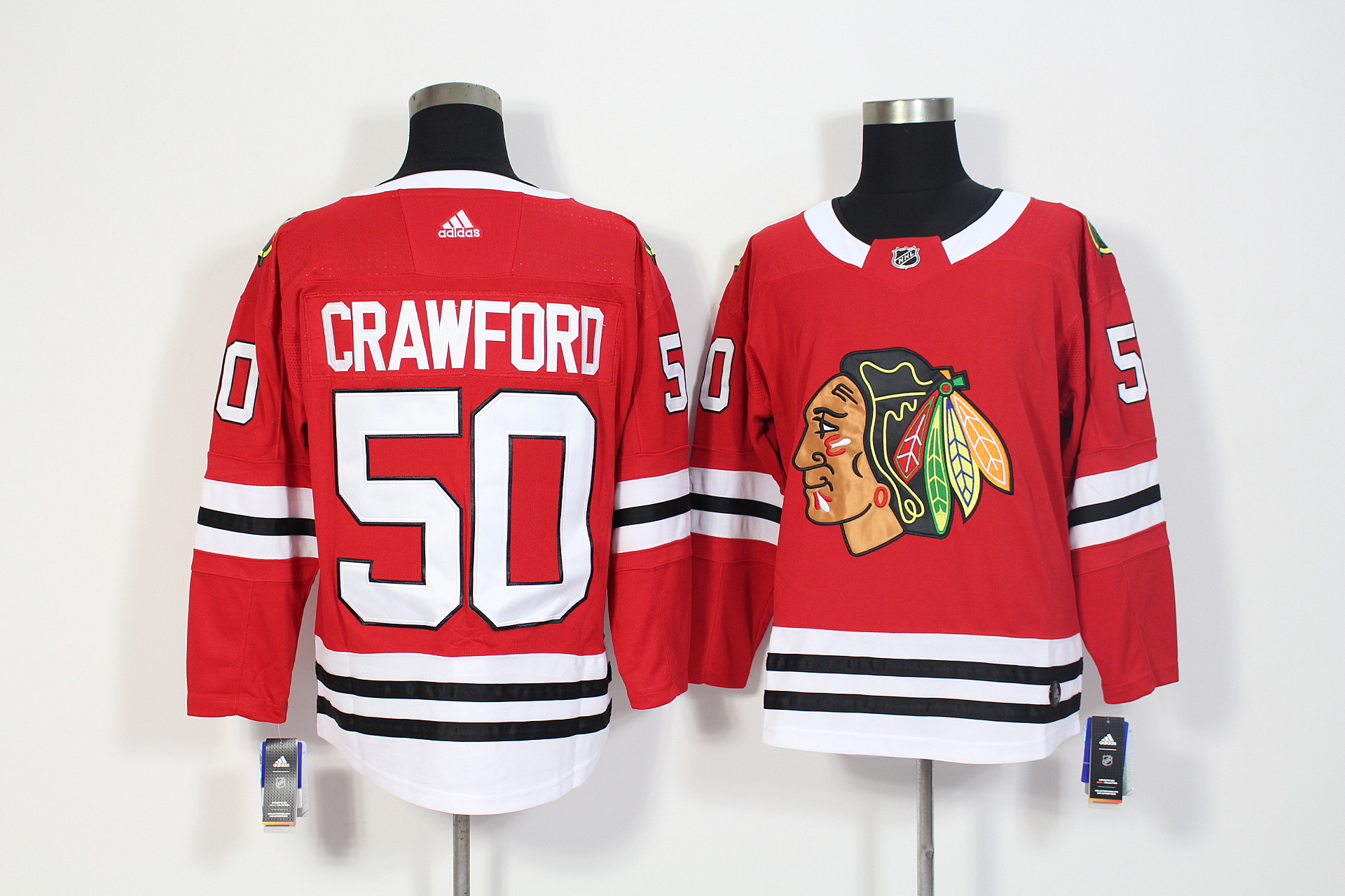 Chicago Blackhawks #50 Corey Crawford Red Stitched Adidas Jersey - Zenithce