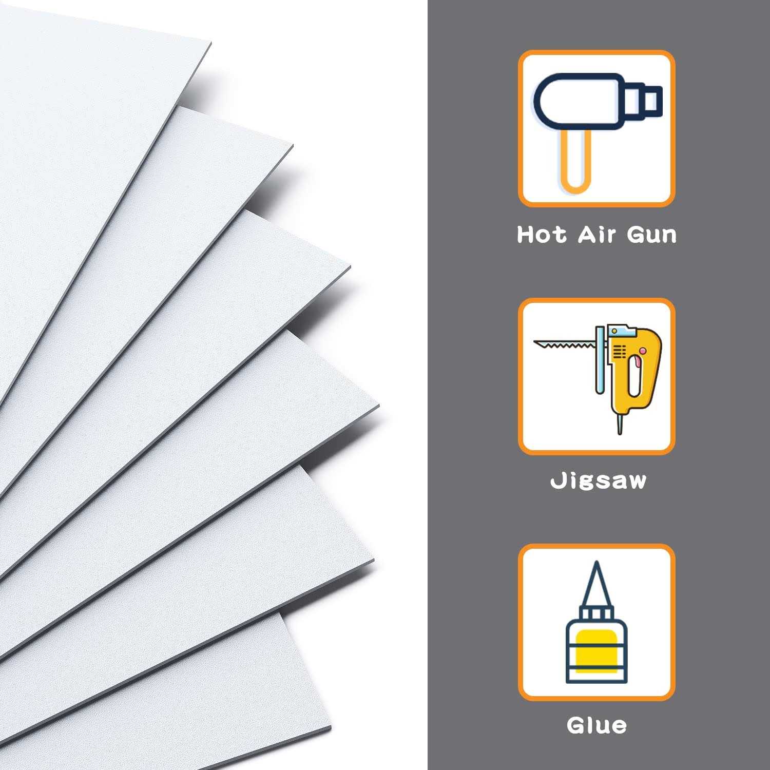 Zuvas Black Abs Plastic Sheet 12 X 16 X 6 Pack - Zenithce