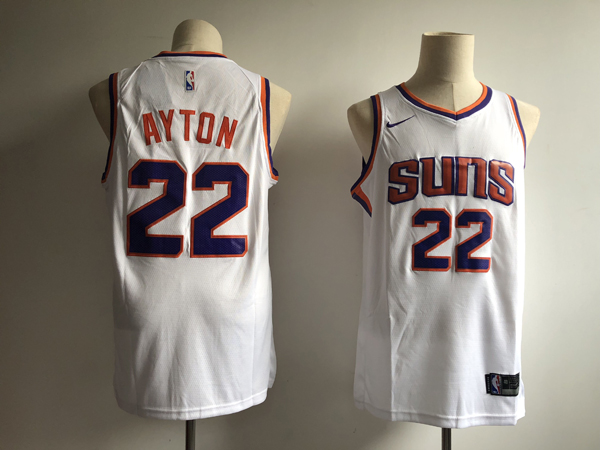 Phoenix Suns #22 Deandre Ayton White Swingman Stitched Jersey - Zenithce