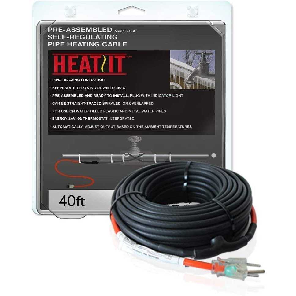 HEATIT JHSF 120V Self Regulating Pre-Assembled Pipe Heating Cable - Zenithce