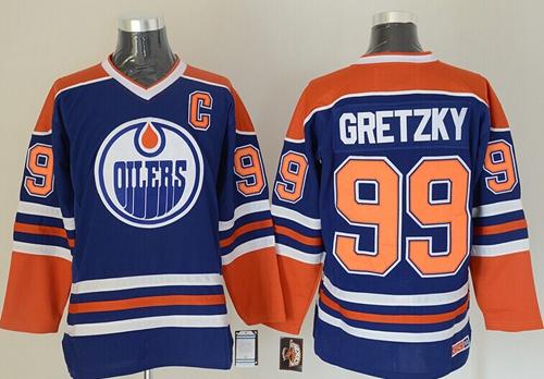 Oilers #99 Wayne Gretzky Light Blue CCM Throwback Stitched Jersey - Zenithce