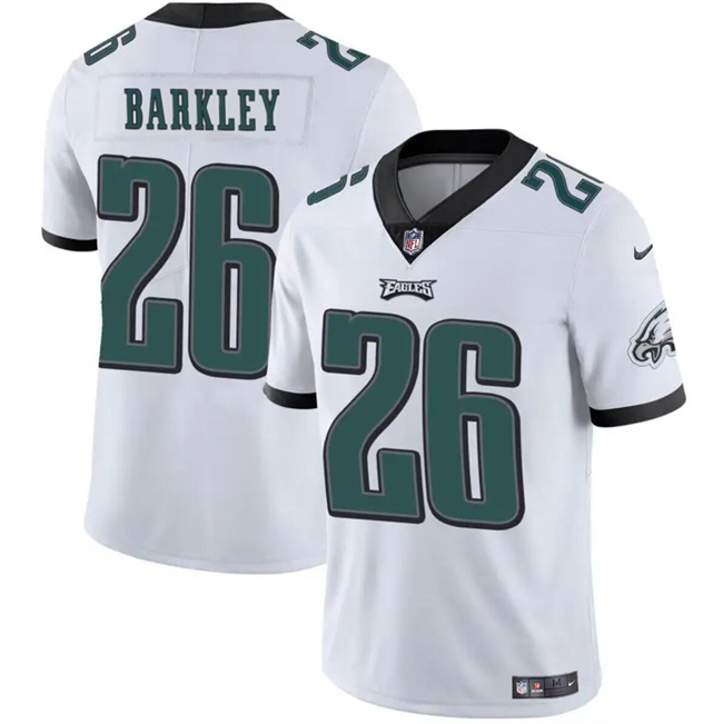 Philadelphia Eagles #26 Saquon Barkley White Vapor Untouchable Limited Stitched Jersey - Zenithce