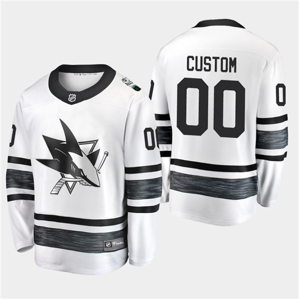 Adidas San Jos Sharks Custom 2019 NHL All Star White Stitched Jersey - Zenithce