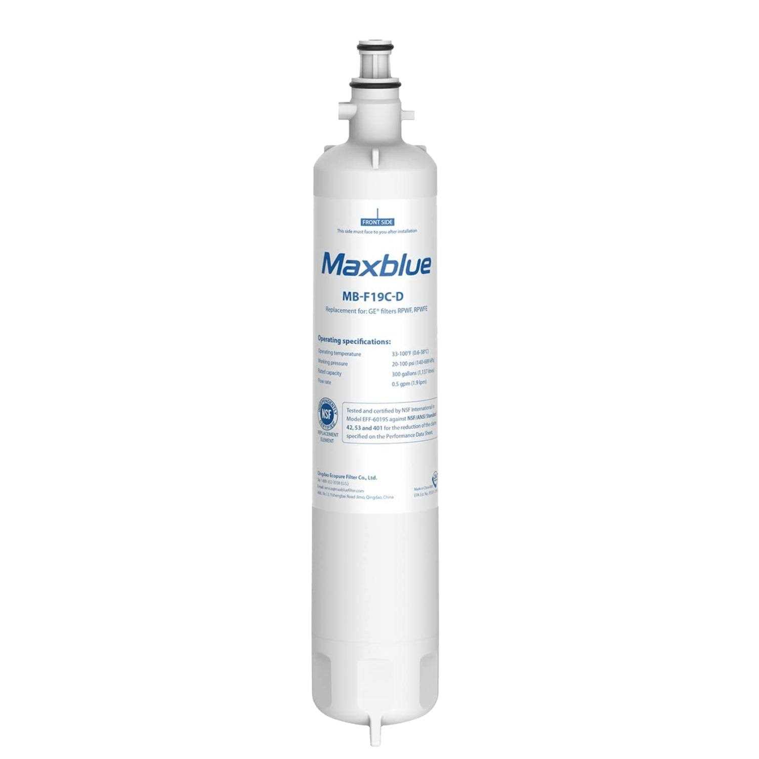 Maxblue RPWFE Replacement for GE RPWFE Refrigerator Water Filter - Zenithce