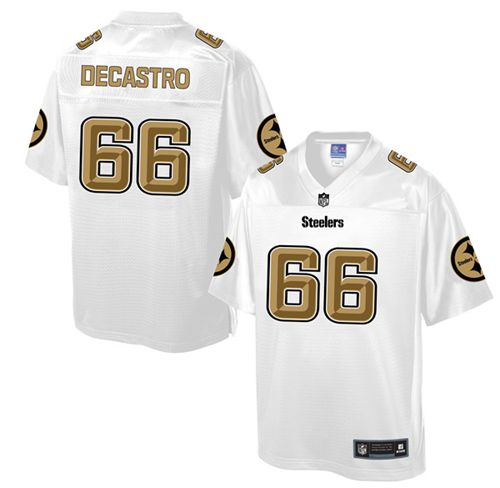 Steelers #66 David DeCastro White Pro Line Fashion Game Nike Jersey - Zenithce