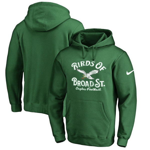 Philadelphia Eagles Green Sideline Club Pullover Hoodie - Zenithce
