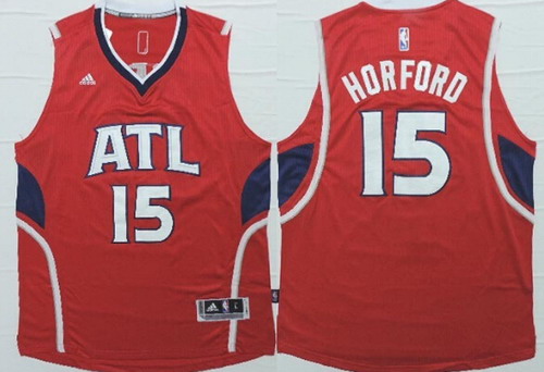 Atlanta Hawks #15 Al Horford Revolution 30 Swingman 2014 New Red Jersey - Zenithce