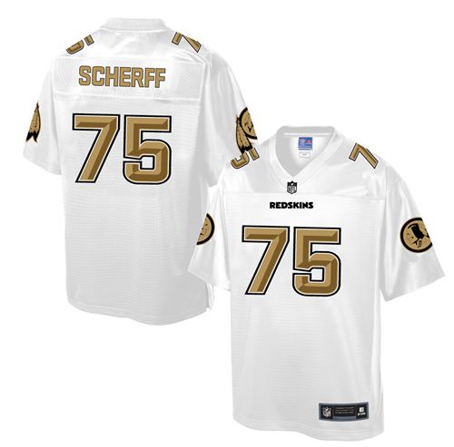 Redskins #75 Brandon Scherff White Pro Line Fashion Game Nike Jersey - Zenithce