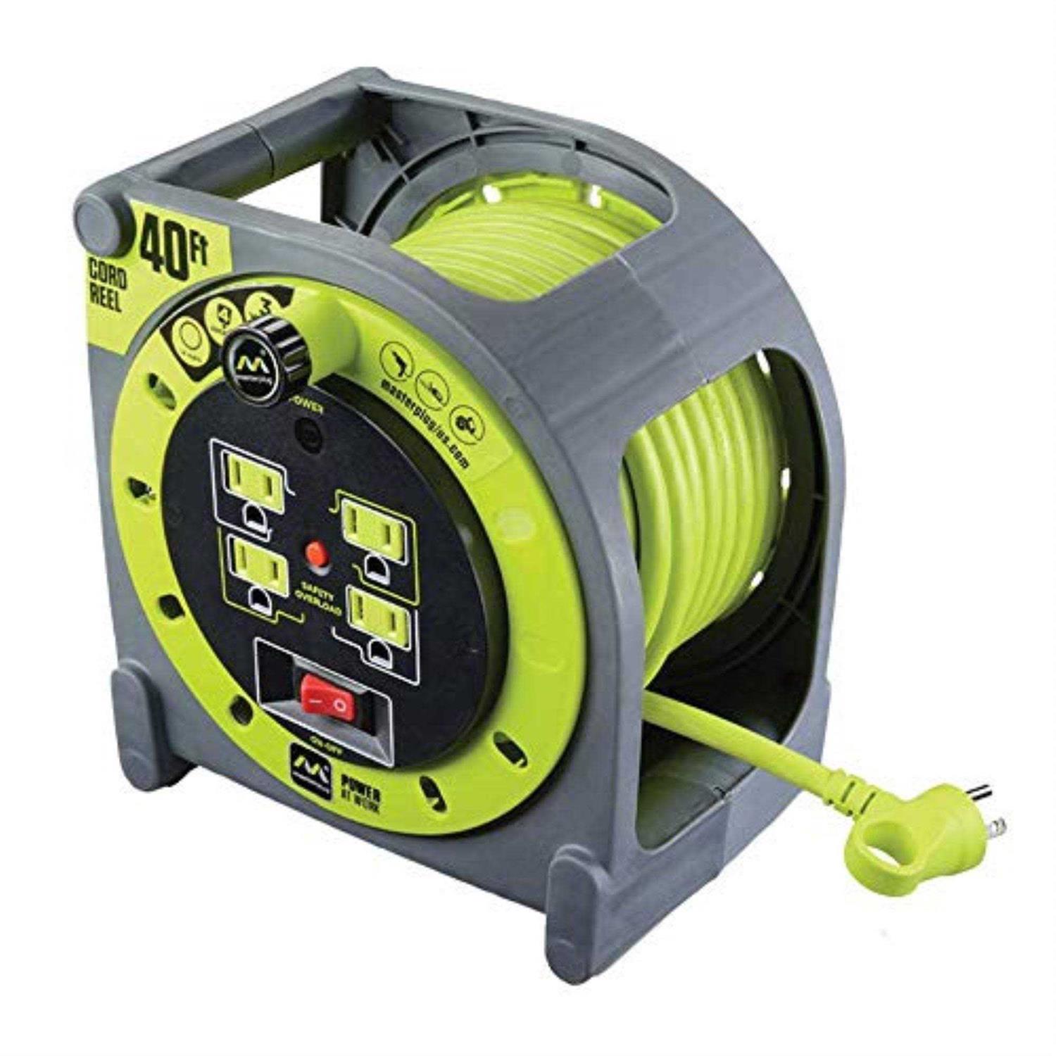 Masterplug 3′ Cord Storage Reel OMA031114G4SL-US - Zenithce