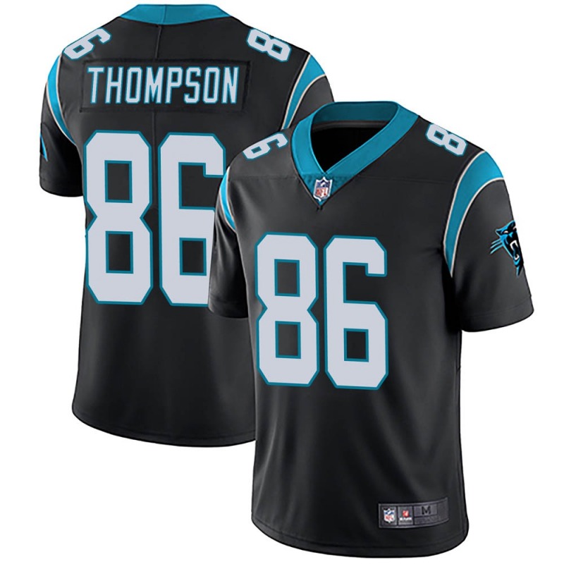 Carolina Panthers #86 Colin Thompson Black Vapor Untouchable Stitched Jersey - Zenithce