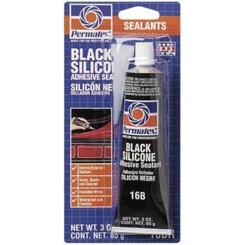 Permatex 81158 Black Silicone Adhesive Sealant - Zenithce