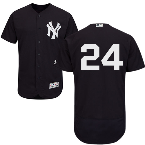 Yankees #24 Gary Sanchez Navy Blue Flexbase Authentic Collection Stitched Jersey - Zenithce