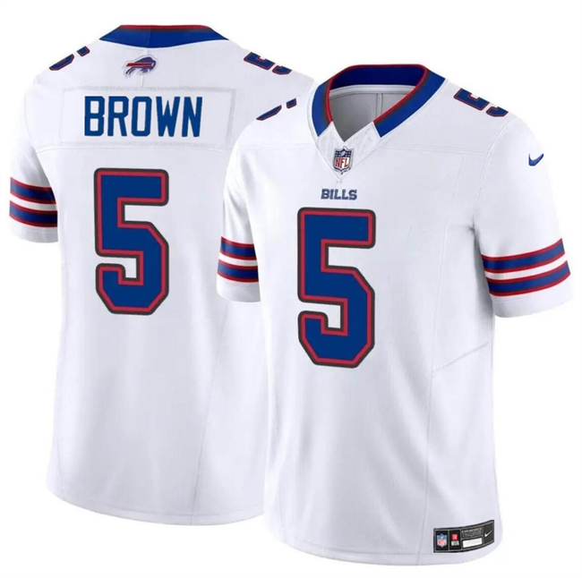 Buffalo Bills #5 Anthony Brown White 2024 F.U.S.E. Vapor Untouchable Limited Stitched Jersey - Zenithce