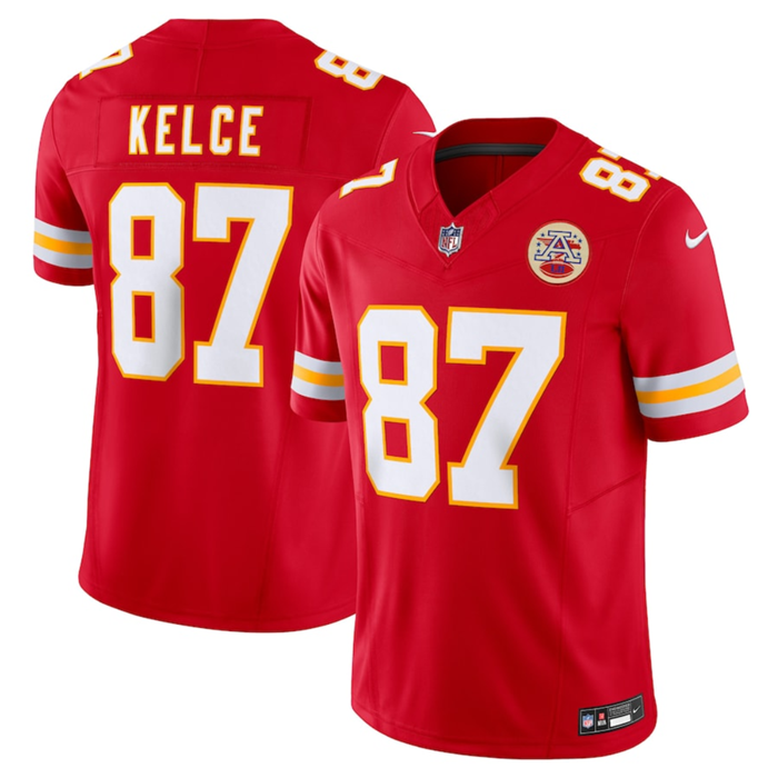Kansas City Chiefs #87 Travis Kelce Red 2023 F.U.S.E. Vapor Untouchable Limited Stitched Jersey - Zenithce