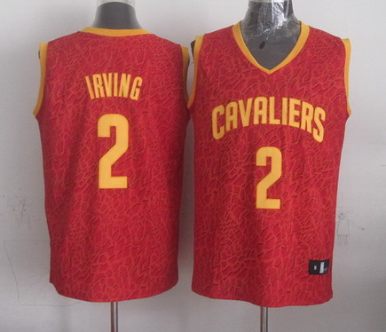 Cleveland Cavaliers #2 Kyrie Irving Red Leopard Print Fashion Jersey - Zenithce