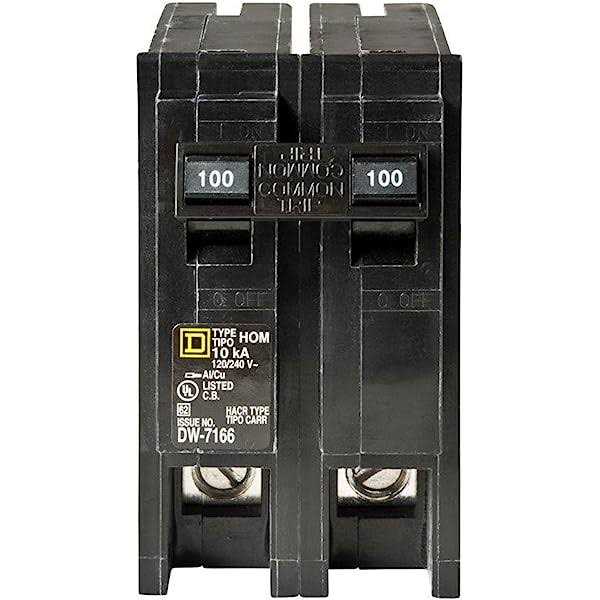 Square D Double Pole Homeline Circuit Breaker - Zenithce
