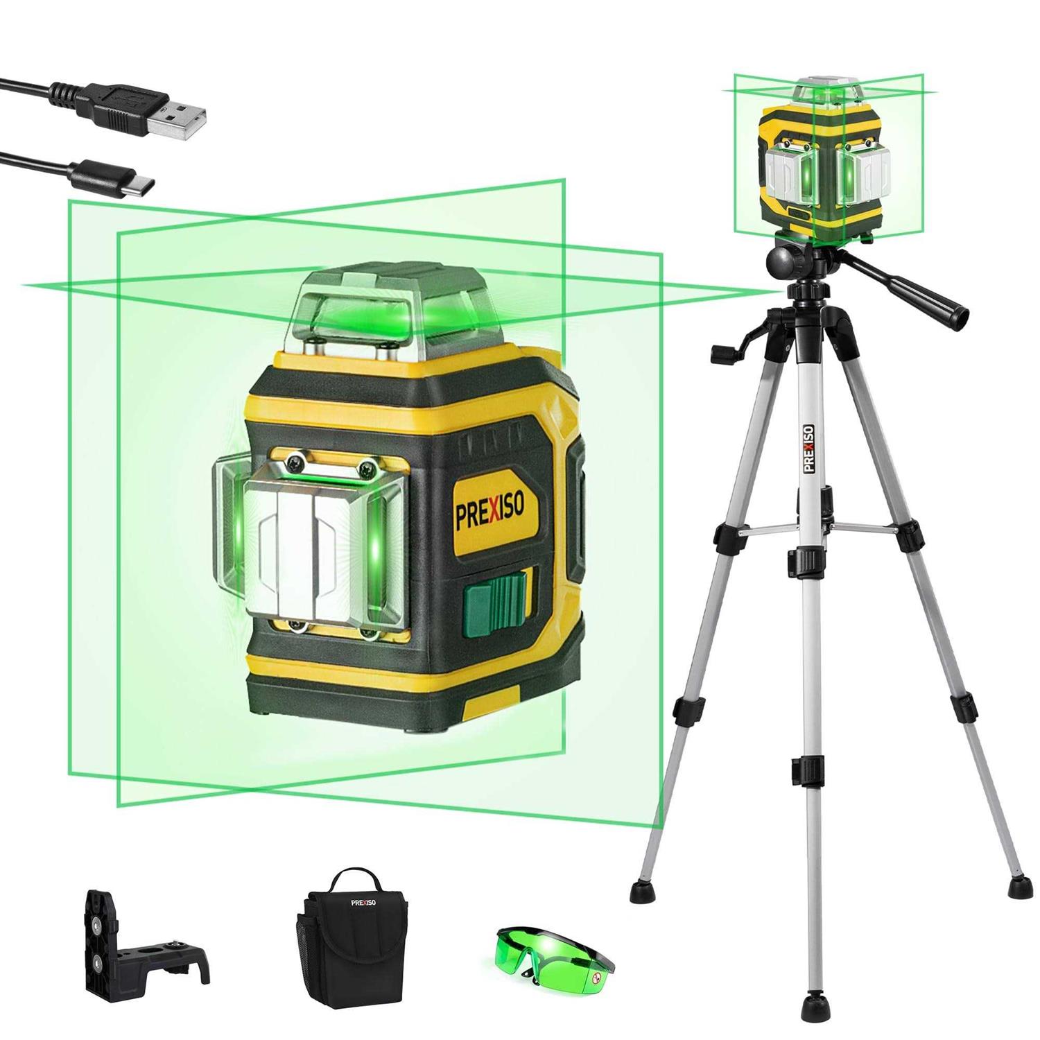 Prexiso 2-in-1 Laser Tape Measure 135Ft Rechargeable Laser Measurement Tool & 16Ft Measuring Tape Movable Magnetic Hook - Zenithce