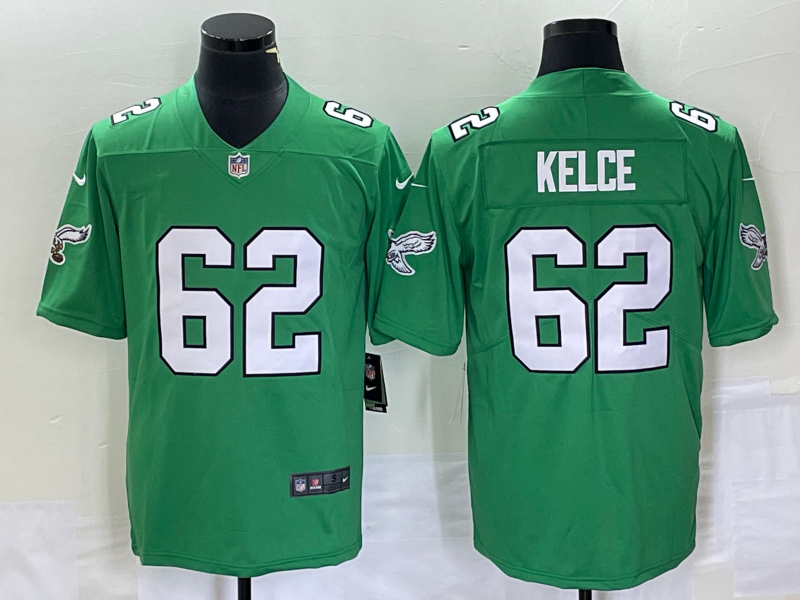Philadelphia Eagles #62 Jason Kelce Green Stitched Jersey - Zenithce