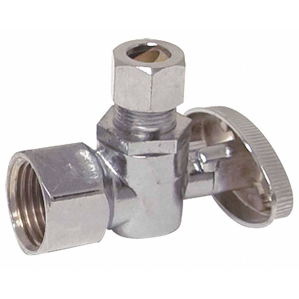 Eastman 1/2 inch FIP x 3/8 inch OD Compression Quarter Turn Angle Stop Valve 10733lf - Zenithce