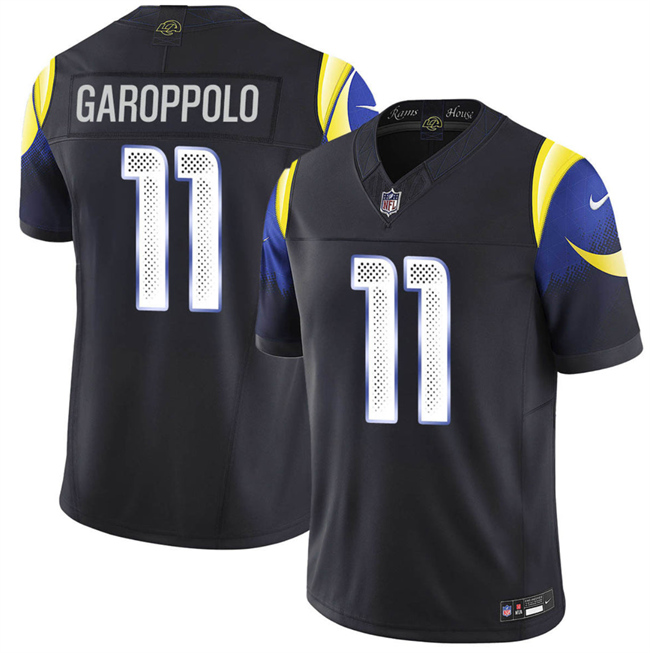 Los Angeles Rams #11 Jimmy Garoppolo Black 2025 F.U.S.E. “Rivalries” Vapor Limited Football Stitched Jersey - Zenithce