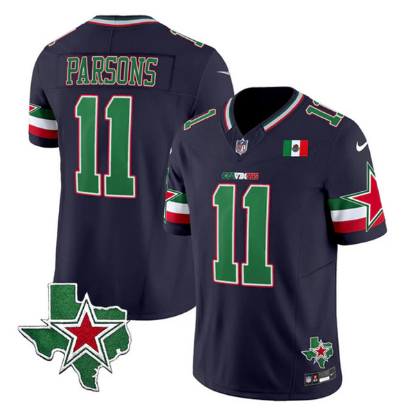 Dallas Cowboys #11 Micah Parsons Navy 2024 F.U.S.E. Mexico Vapor Untouchable Limited Stitched Jersey - Zenithce