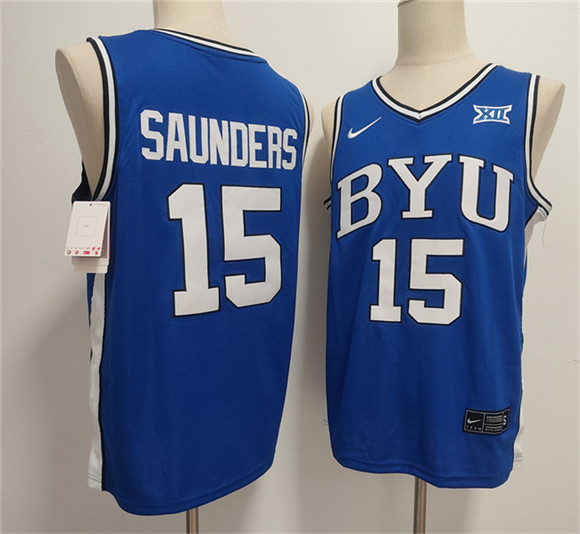 Duke Blue Devils #15 Richie Saunders Blue Stitched Jersey - Zenithce