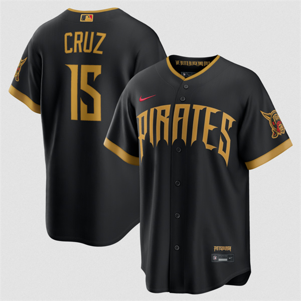 Pittsburgh Pirates #15 Oswin Appollis Black 2026 City Connect Stadium Stitched Stitched Jersey - Zenithce
