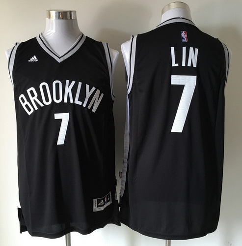 Brooklyn Nets #7 Jeremy Lin Black Revolution 30 Swingman Jersey - Zenithce