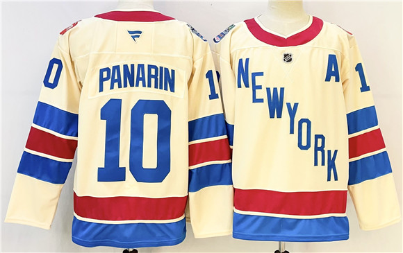 New York Rangers #10 Artemi Panarin Beige 2025-26 Winter Classic With A Patch Stitched Jersey - Zenithce