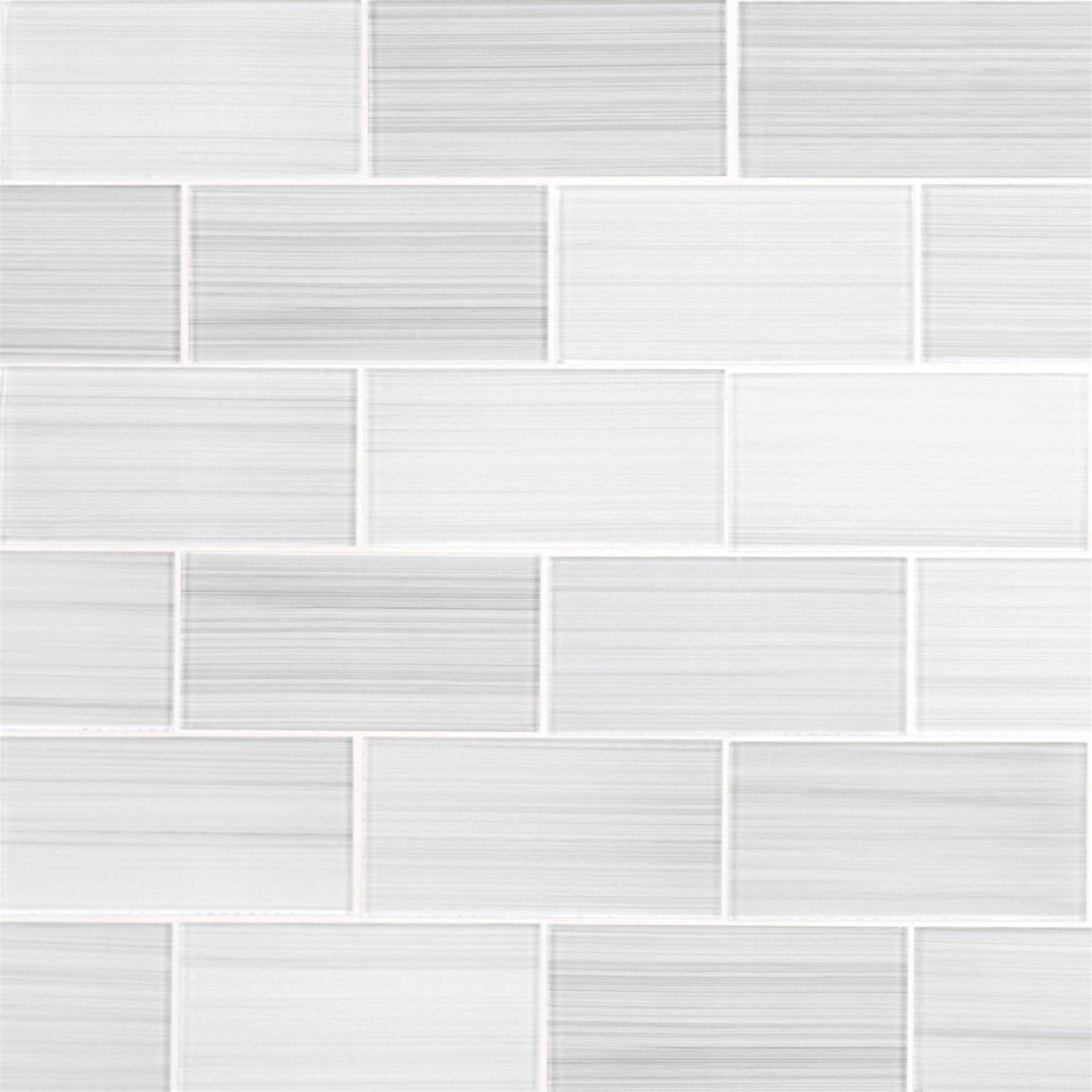 WS Tiles 3×22 x 9×22 Glass Mosaic Subway Tile Backsplash for Kitchen and Bathroom - Zenithce