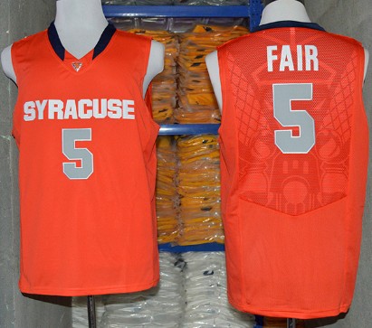 Syracuse Orange #5 C.J. Fair 2014 Orange Jersey - Zenithce