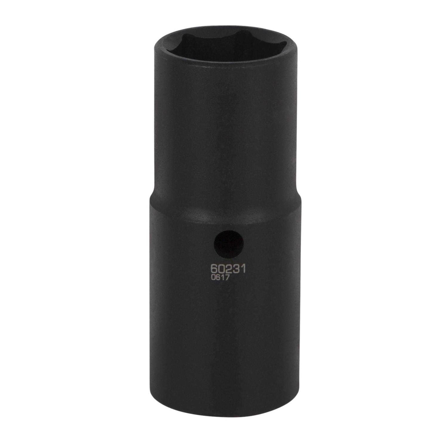 Steelman PRO 1/2-Inch Drive 6-Point Thin Wall Impact Flip Socket - Zenithce