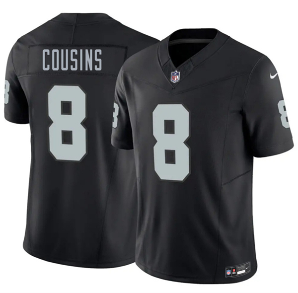 Las Vegas Raiders #8 Kirk Cousins Black 2026 F.U.S.E. Vapor Untouchable Limited Stitched Jersey - Zenithce