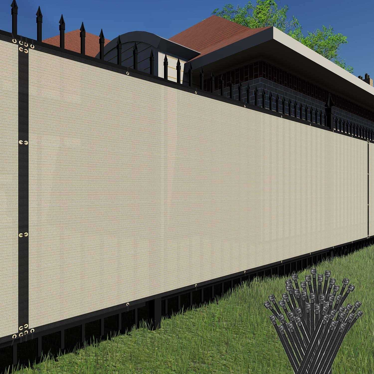 Tang Sunshades Depot Fence Privacy Screen Heavy Duty Commercial Windscreen Residential Fence Netting Fence Cover - Zenithce