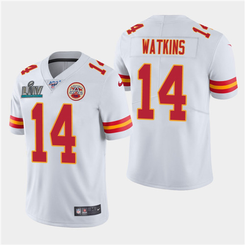 Chiefs #14 Sammy Watkins White Super Bowl LIV Vapor Untouchable Limited Stitched Jersey - Zenithce