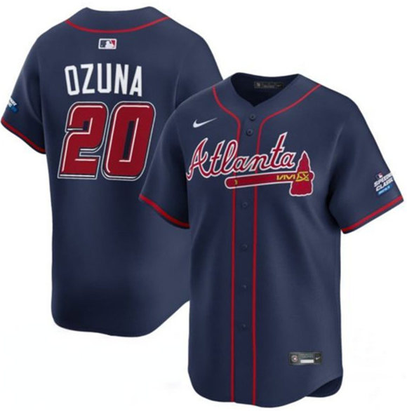 Atlanta Braves #20 Marcell Ozuna Navy 2025 Speedway Classic Alternate Limited Stitched Jersey - Zenithce