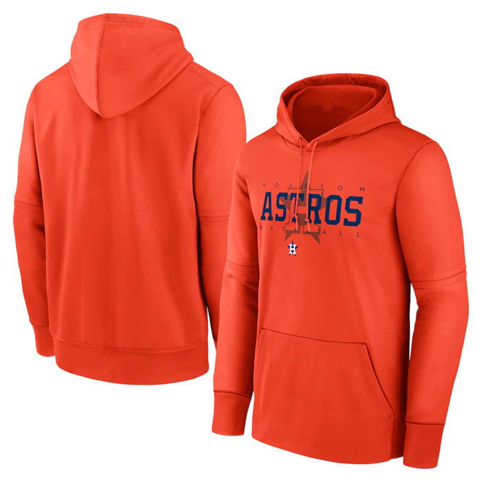 Houston Astros Orange Pregame Performance Pullover Hoodie - Zenithce