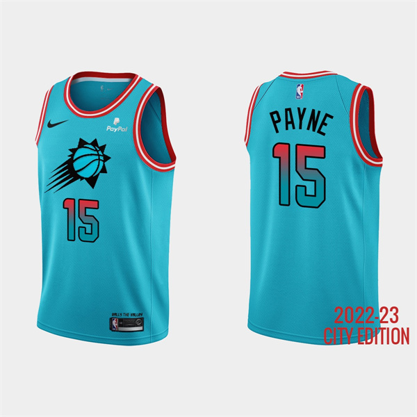 Phoenix Suns #15 Cameron Payne 2022-23 Blue City Edition Stitched Jersey - Zenithce
