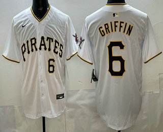 Pittsburgh Pirates #6 Konnor Griffin White Limited Jersey - Zenithce