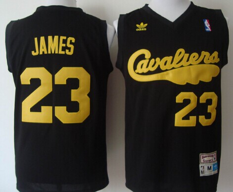 Cleveland Cavaliers #23 LeBron James 2009 Black Swingman Throwback Jersey - Zenithce